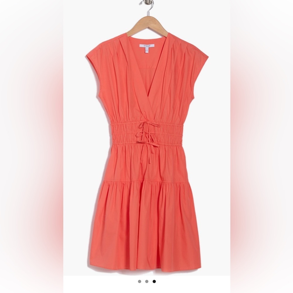 10 Crosby Derek Lam Pink Cap Sleeve Mini Dress - Picture 3 of 3